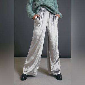 Maeve Anastacia Velvet Wide-Leg Pants